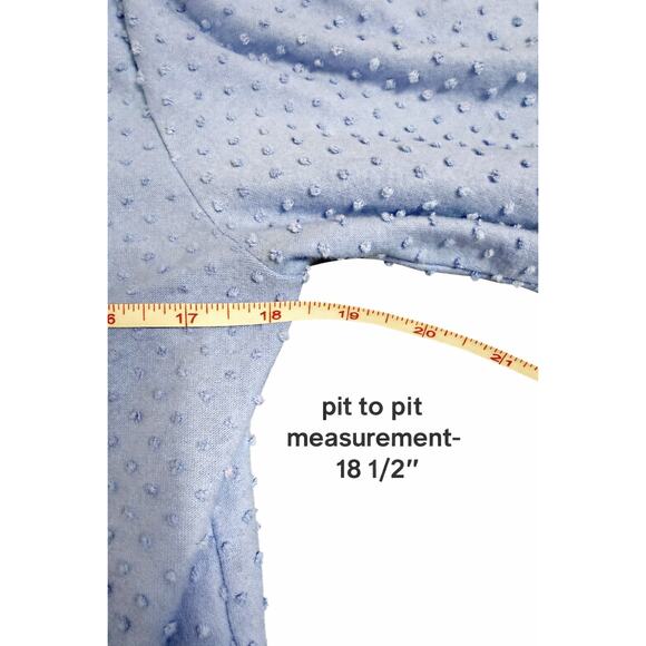 J.Crew Swiss Dot Blouse M Cottagecore Romantic Lavender Smocked Puff Sleeve Top - Picture 10 of 11